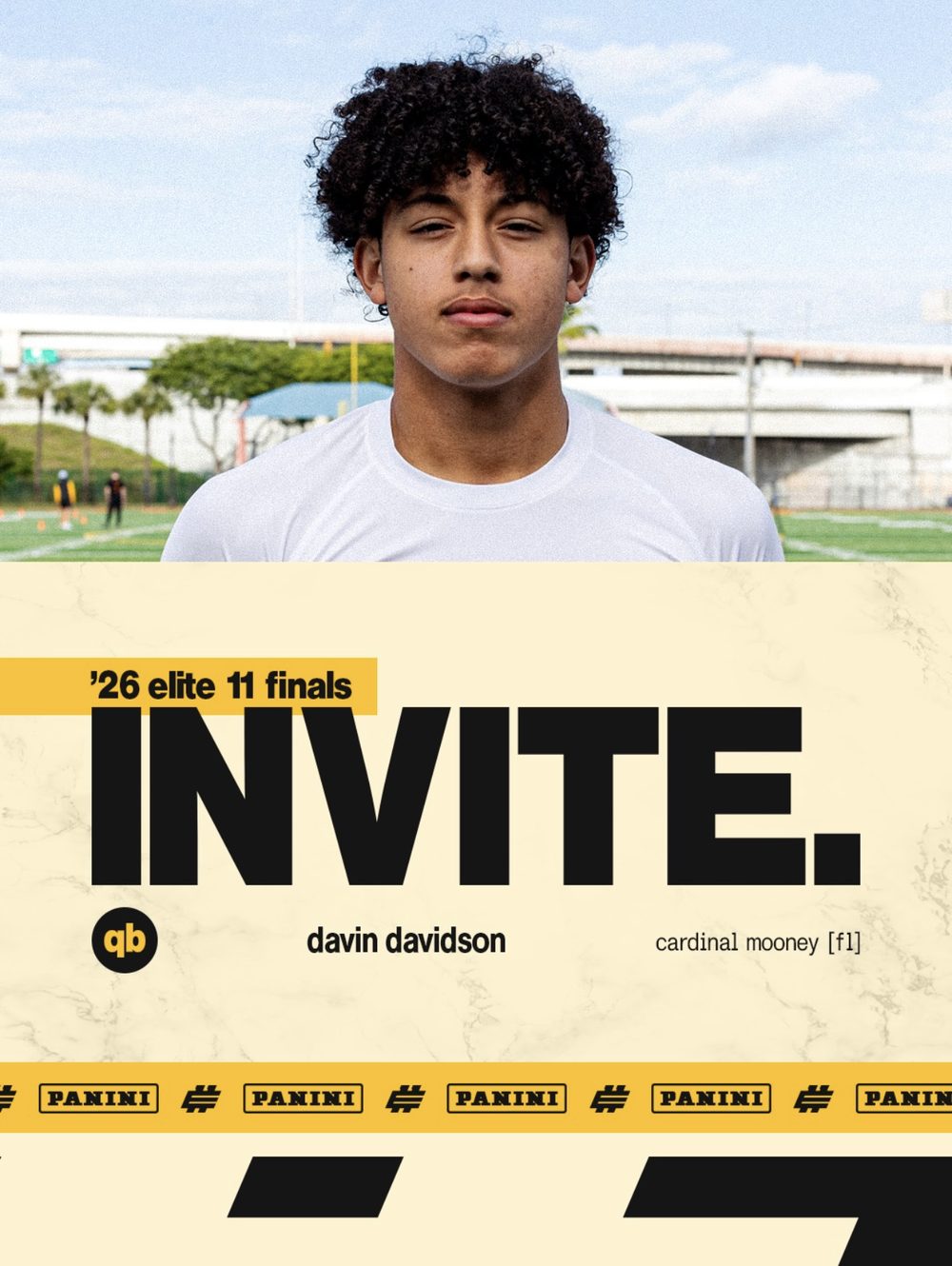Davin Davidson’s Elite 11 finals invite